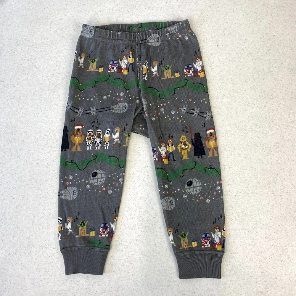 Hanna Andersson Star Wars Christmas Long John Pajamas 18-24M